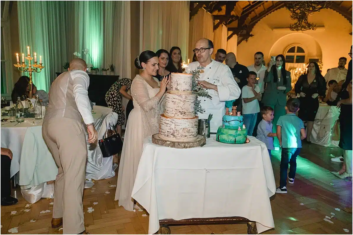 Tortenanschnitt Hochzeit
