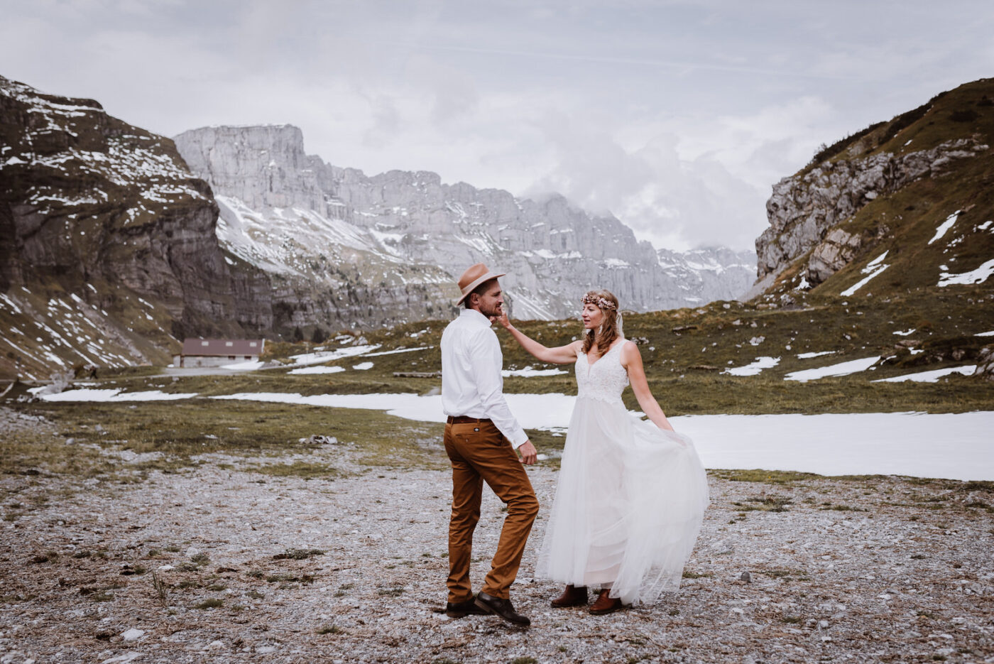 Brautpaar am Glausenpass